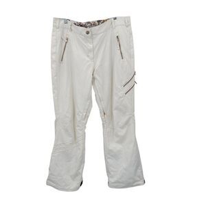 Obermeyer Ladies16 White Delia Snow Pants Snowboarding Winter Sportswear Skiing